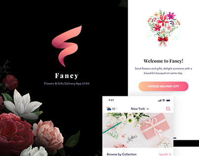 Fancy - Flower & Gift Delivery App UI Kit