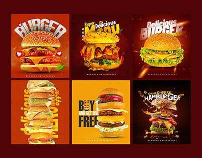 Project thumbnail - Social Media - Hamburgueria - Burger Post - Food Banner