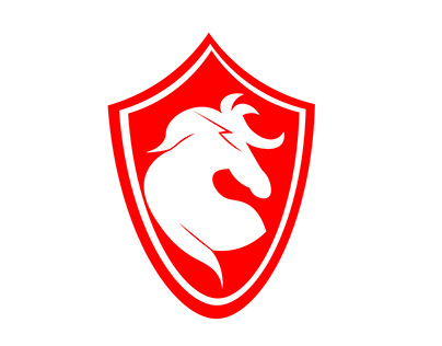 Red and White Horse Icon