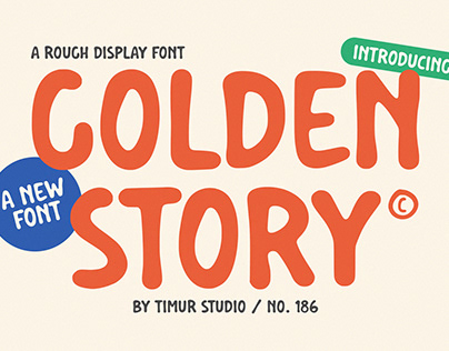 Golden Story - Rough Display Font