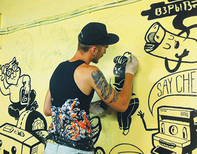 Mural painting for MLounge in Vietnam