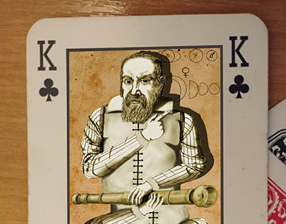Galileo Galilei as play card