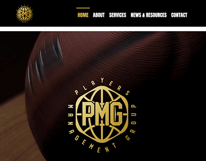 Players Management Group Website Re-Design