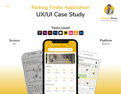 Parking Finder UX/UI Case Study {PARKIT}