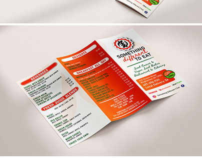Restaurant Branding & Tri Fold Brochure