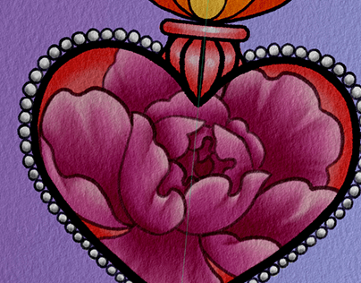 Sacred floral heart