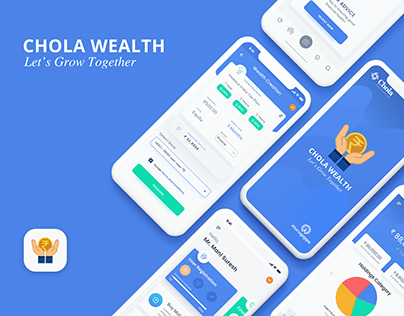 Case study + Visual design for Chola Wealth App