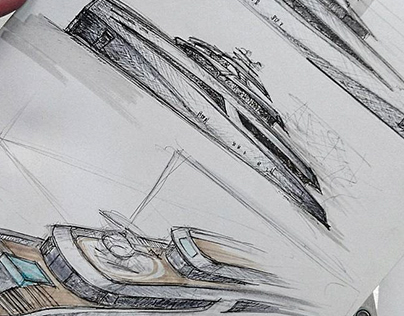 From my Superyacht Sketchbook with Passion
