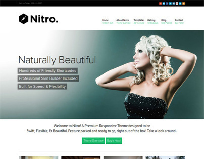 Nitro, WordPress Premium Retina Ready Multi Purpose The