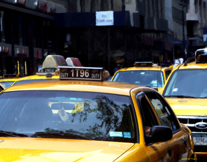 NY Streets - Yellow Cabs 2