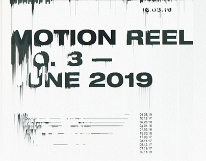 Motion Reel No. 3 — June 2019