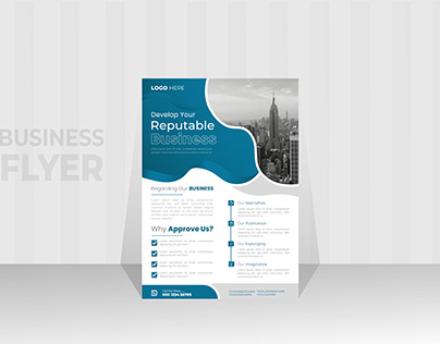 Professional Business Flyer Design Template.