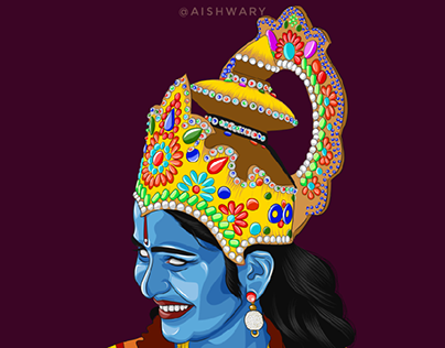 Shree Krishna Illustration