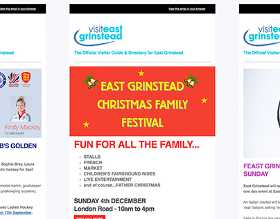 VISIT EAST GRINSTEAD EMAIL CAMPAIGNS