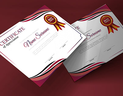 Certificate Design with mockup