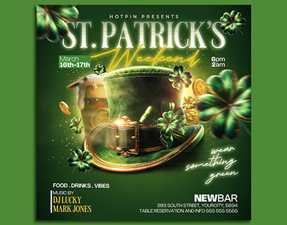 St Patricks Day Flyer Template