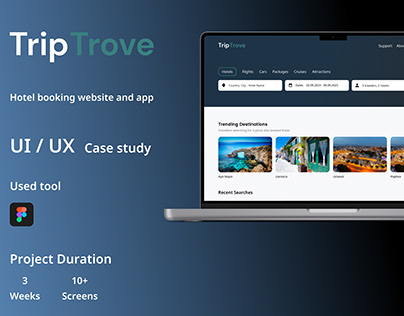 Hotel Booking Website and App TripTrove