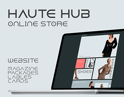 Clothing online store website HAUTE HUB