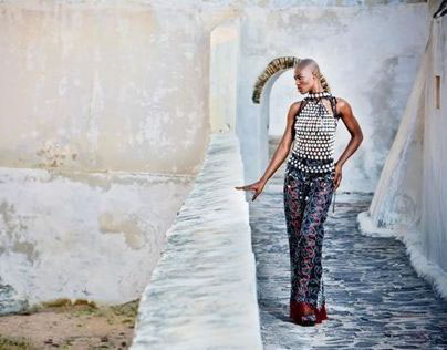 Walls of Elmina, fashion shoot with Bee Arthur in Ghana
