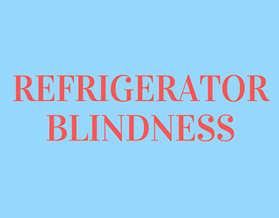 Personal Work - Original Song: Refrigerator Blindness