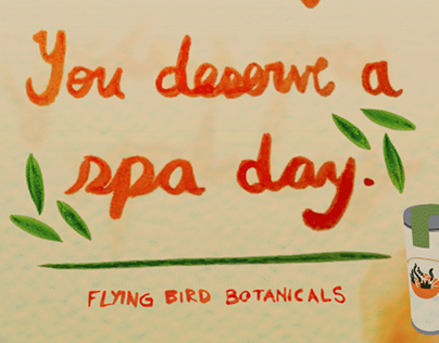 Flying Bird Botanicals: Illustrated Ad