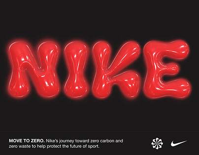 Nike MOVE TO ZERO Lettering