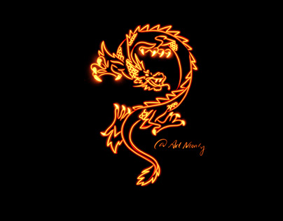 dragon of the flames