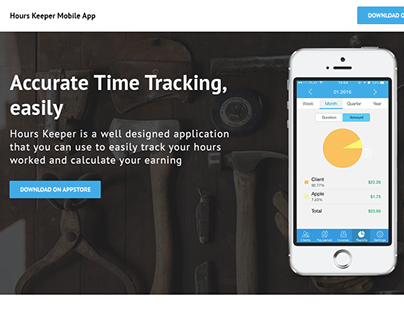 Hours Keeper Mobile App Webiste
