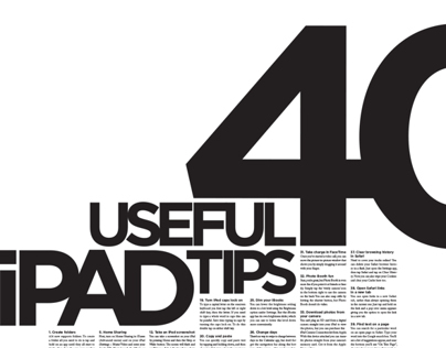 40 Useful iPad Tips Poster