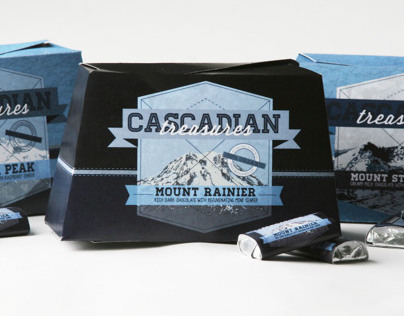 Cascadian Treasures Chocolate Packaging