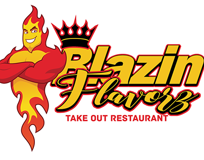 Blazin Flavorz Logo Design