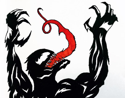 Venom Sketch with Micron pen