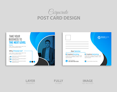 Corporate Post Card, mailing-card Design