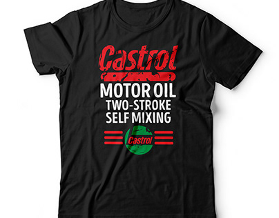 castrol company tshirt design