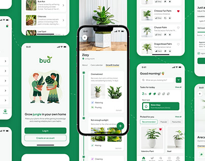 Bud - Plant Care App - UIUX Case Study