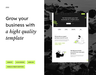 Expert it | Webflow Template for business and agency