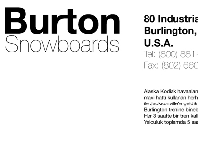Burton, Company Information
