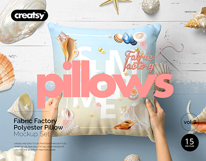 Fabric Factory vol.3: Pillow Mockup