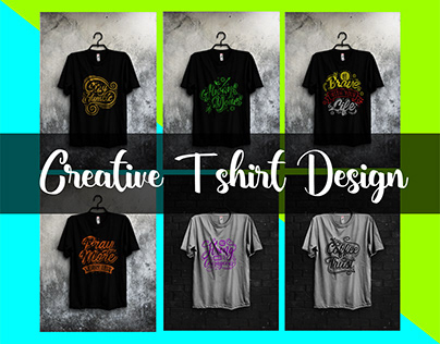 Creative & Custom Typography t shirt design
