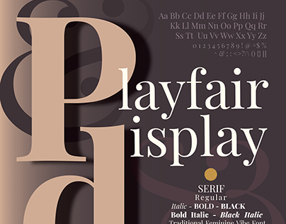Playfair Display - Typography Poster