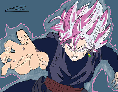 Dessin San Goku Black