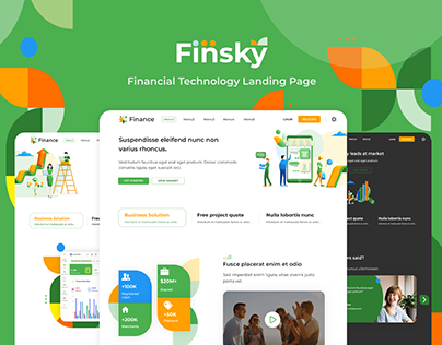 FREE Fintech Landing Page