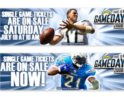 San Diego Chargers Web Banners