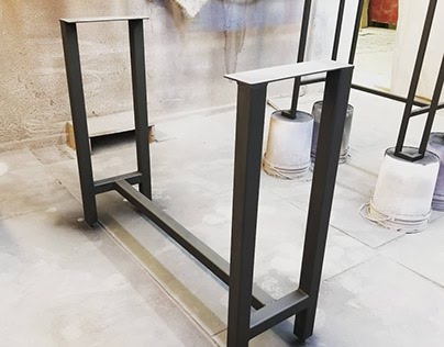 Steel table bases