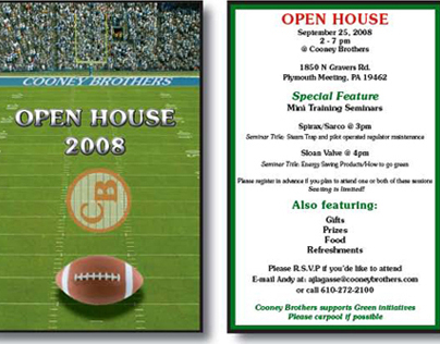 Cooney Brothers Open House Invitation