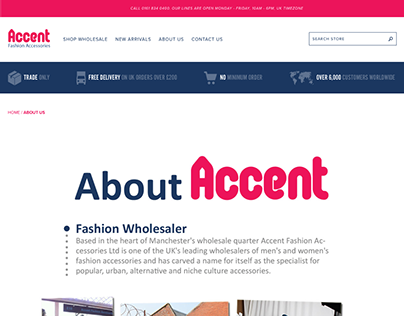 Graphic Design work at Accent-Accessories, Manchester