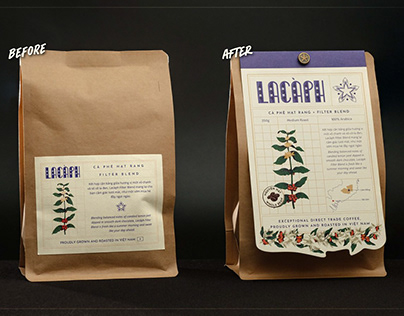 Lacàph Coffee / Packaging Redesign