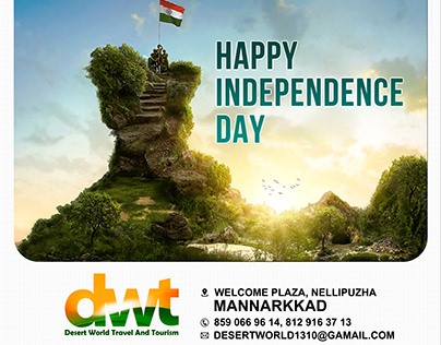 Happy Indian Independence Day Poster Design