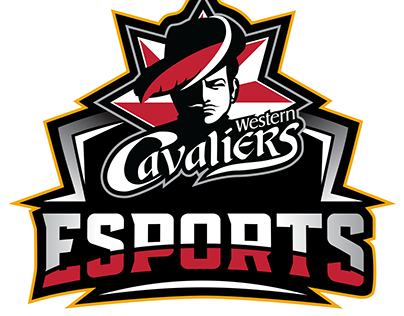 Western Cavalier ESports Logo and Gaming Room