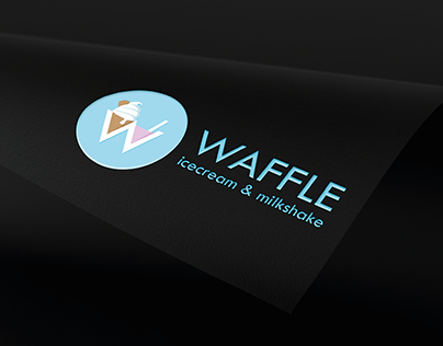 Branding for "Waffle icecream & milkshake" cafe
